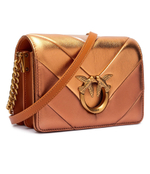 Кожаная сумка через плечо LOVE CLICK MINI BIG CHEVRON Pinko - медный(100067 A1YA)