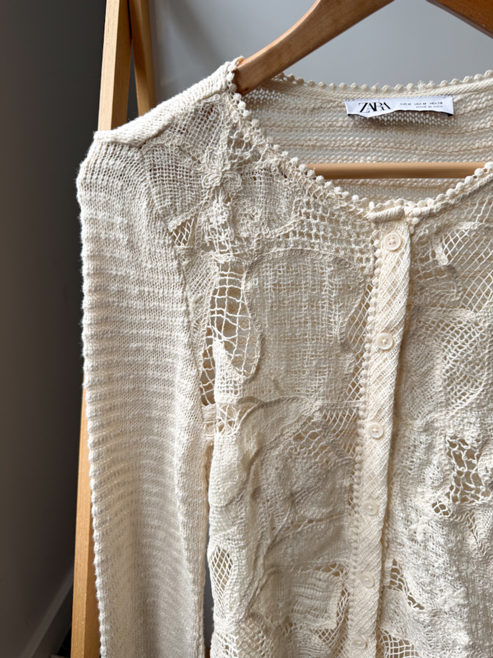 Кружевной кардиган Zara, М