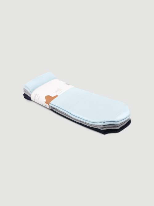 Носки детские Mjölk Blue/Grey/Dark Navy, сет из 3х