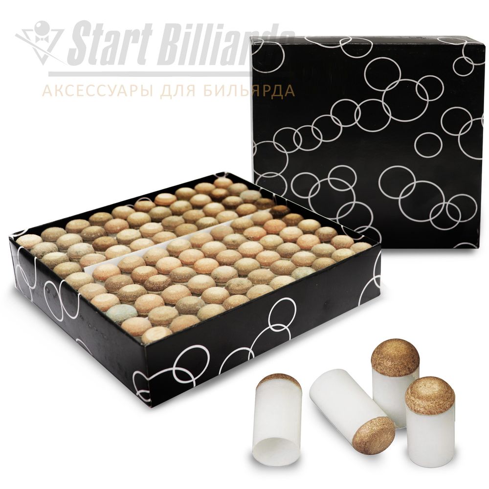 Колпачок для кия Push-On-Tips ?13мм Startbilliards SB061 (100 шт)