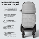 Коляска детская прогулочная BubaGo арт.BG 133-CH-1 MODEL BASS color/ цвет Light gray/ Светло серый