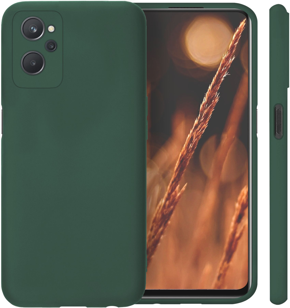 Мягкий Soft Touch чехол из силикона для REALME 9i (не 5G!) / OPPO A96 с бархатной подкладкой