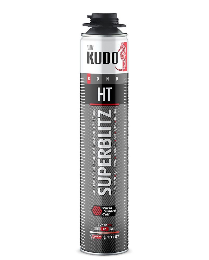 Клей-пена монтажная SUPERBLITZ HT ПРОФИ KUDO 1000мл/900г