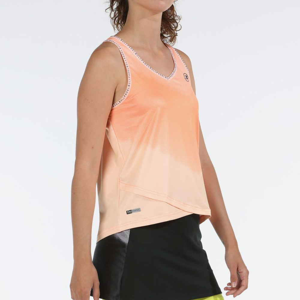 Женский теннисный топ Bullpadel Eulari Tank Top Women — salmon fluor/neon salmon
