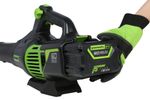 Аккумуляторный воздуходув Greenworks GD60ABK4, 2405607UB,60v, АКБ 4 А·ч. и ЗУ