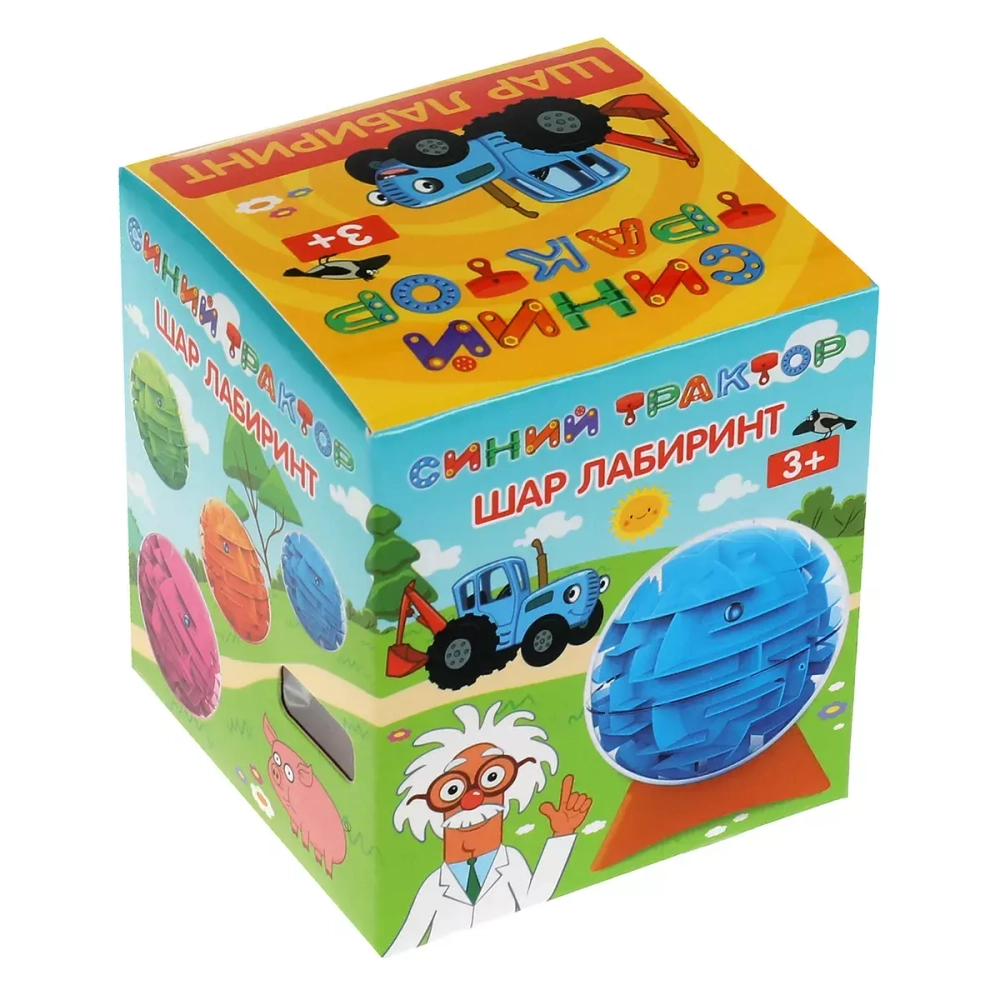 314679/Логическая игра шар-лабиринт Синий ТРАКТОР , кор.10*10*10см ИГРАЕМ ВМЕСТЕ/B2004071-R1/1