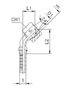 Фитинг DN 06 DKO-S (Г) 18x1.5 10 (45)