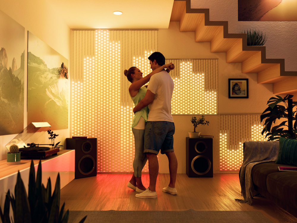 Световая панель Twinkly Matrix 480 LED RGB 1 x 1 м Clear