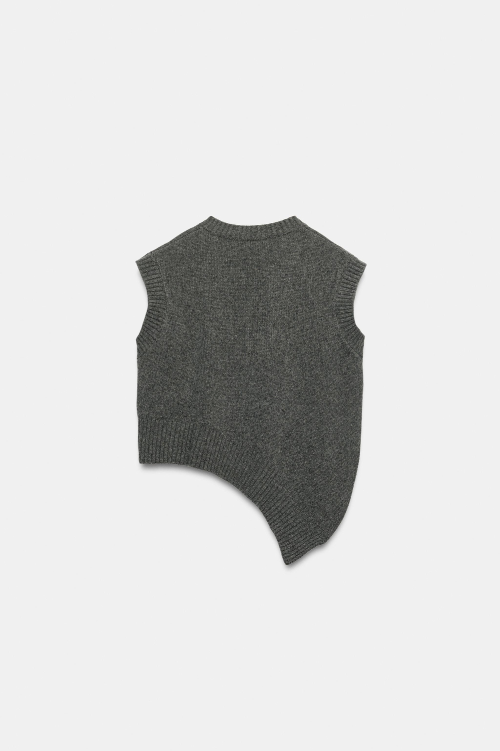 ЖИЛЕТ ИЗ СМЕСОВОЙ ШЕРСТИ С АСИММЕТРИЧНЫМ НИЗОМ — ZARA