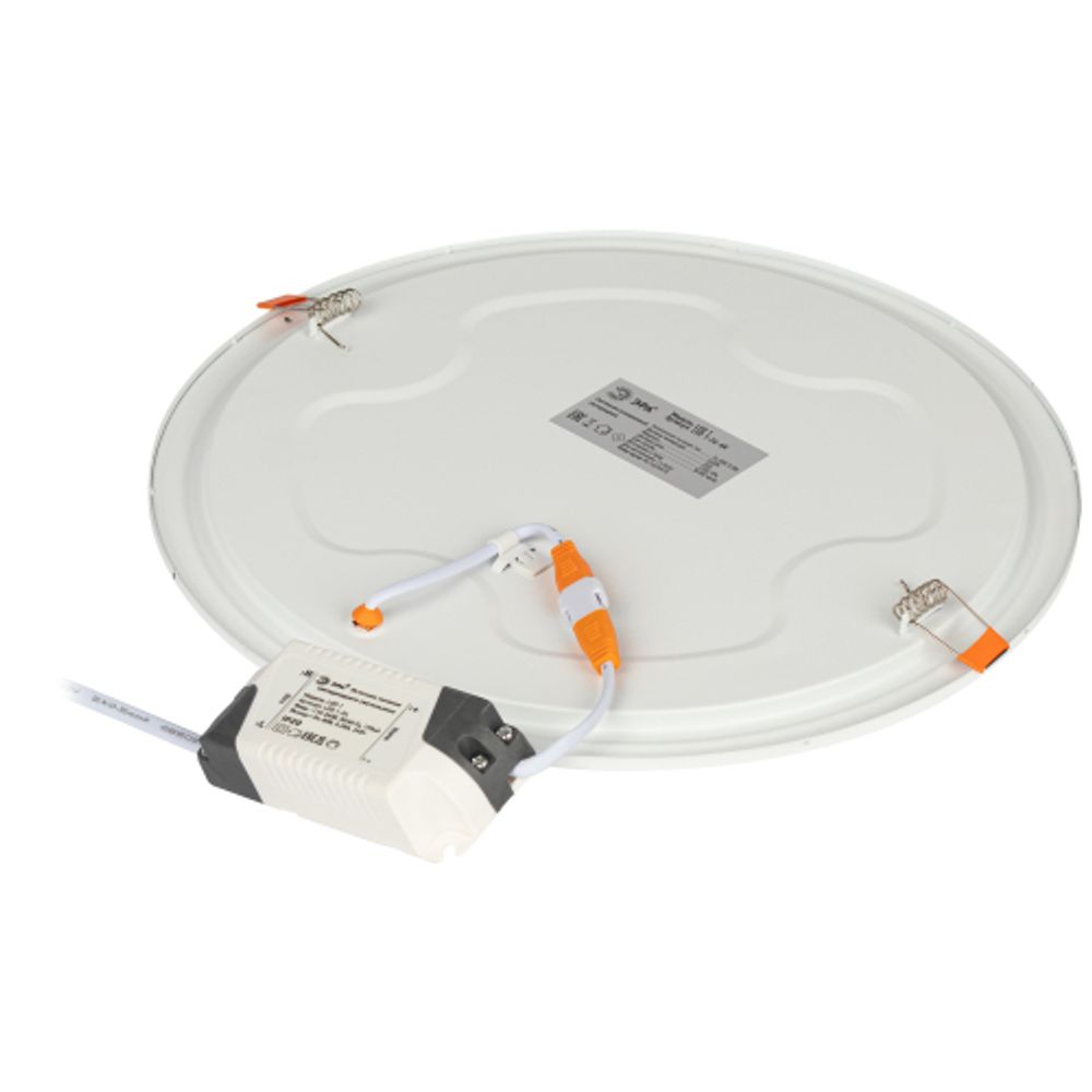 Светильник светодиодный встраиваемый Даунлайт ЭРА LED 1-24-6K Slim панель 24Вт 6500К круглый | Downlight