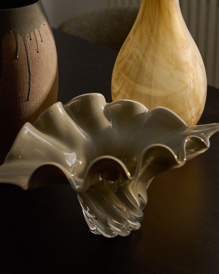 Ваза Lurea из серовато-зеленого стекла, 57 x 37 см