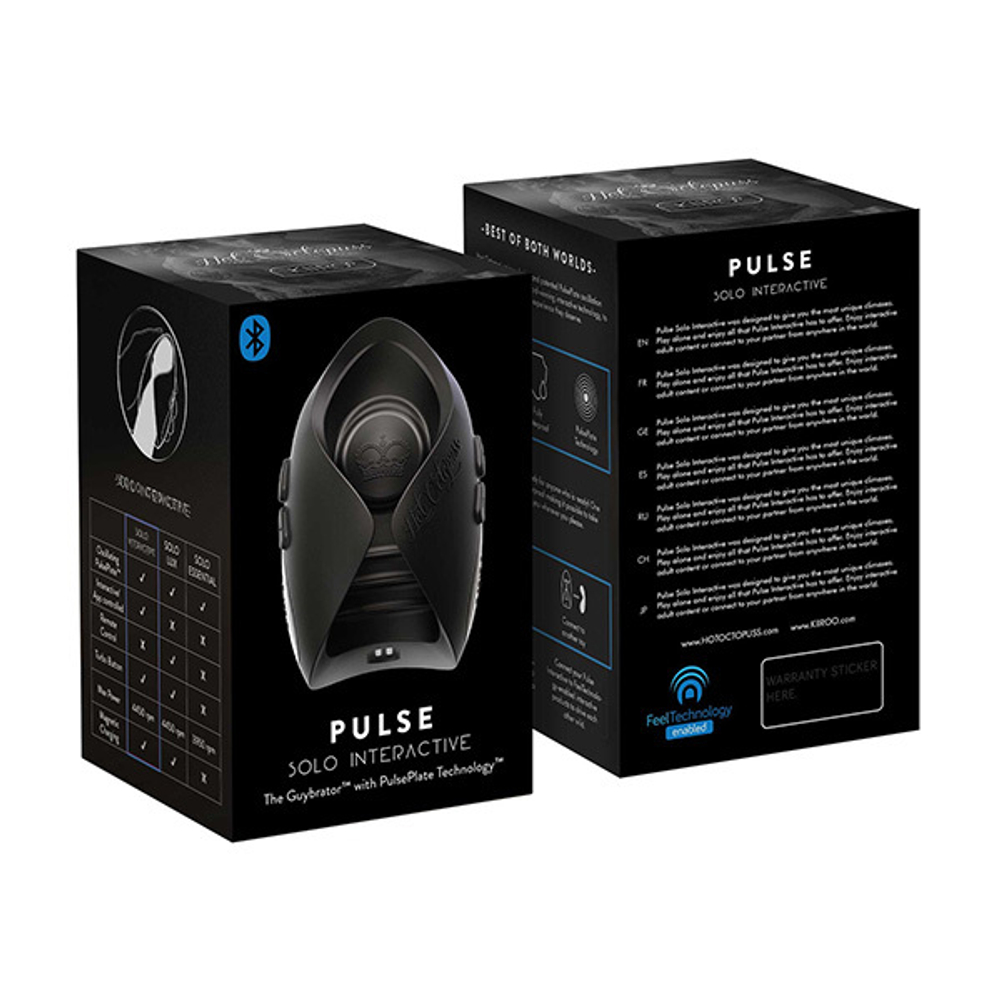 Интерактивный мастурбатор Kiiroo Pulse Solo Interactive Oscillating Penis Masturbator by Hot Octopuss