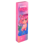 Пенал школьный 20х5,5х2,3 см "Розовая девочка" (Феникс+)