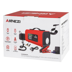 Пусковое устройство с компрессором 10 атм 22л/мин, бустер 1000А (10400mah) ARNEZI A0302018
