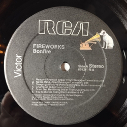 Винтажная виниловая пластинка LP Bonfire Fireworks (USA 1988)