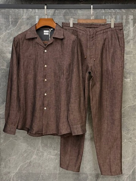 Льняной костюм Brunello Cucinelli