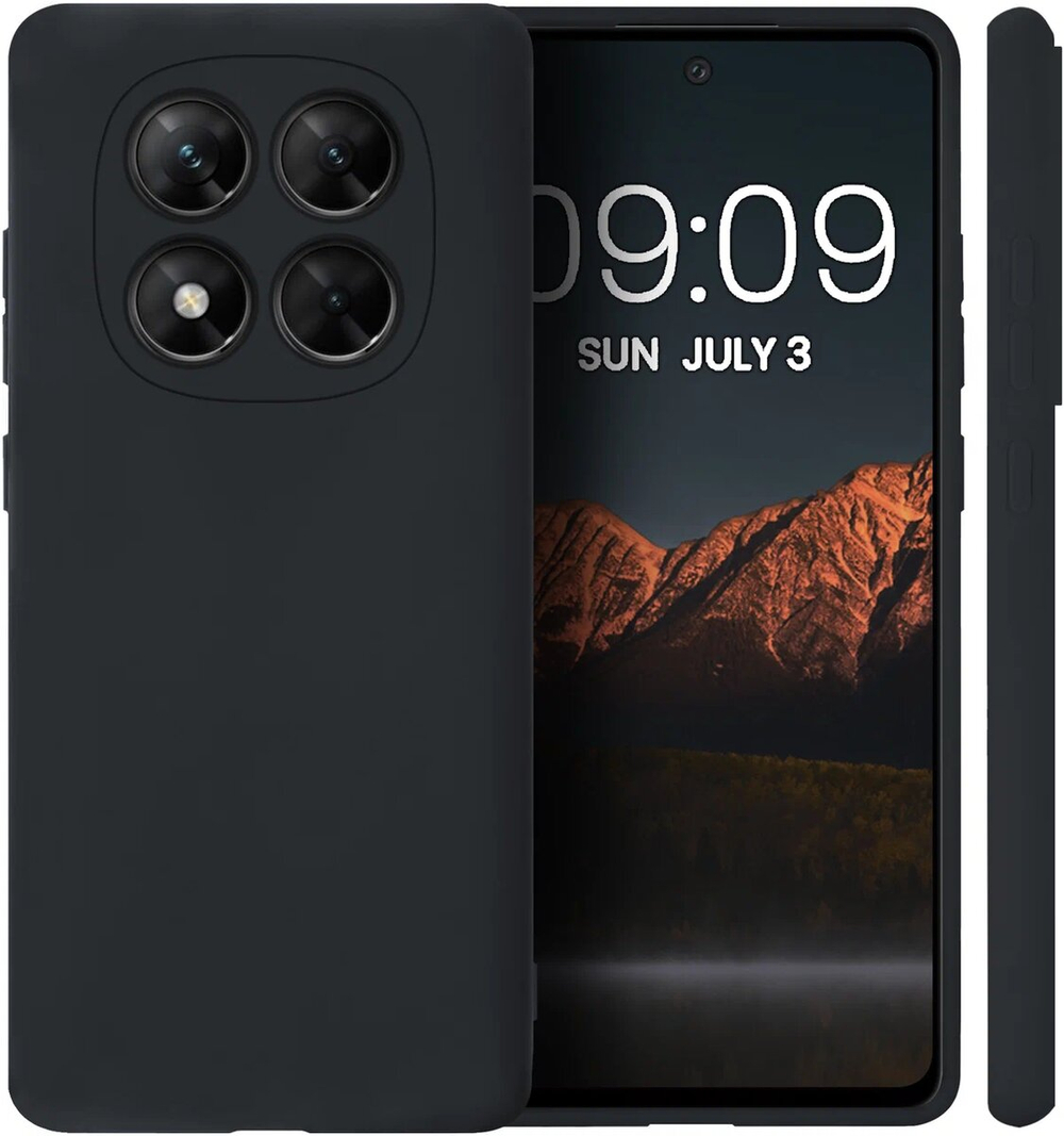 Мягкий Soft Touch чехол из силикона для XIAOMI POCO X7 (не PRO!) / REDMI NOTE 14 PRO 5G с бархатной подкладкой