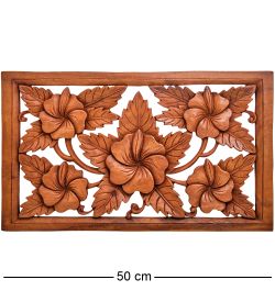 Decor and Gift 17-131 Панно резное «Цветы» (суар, о.Бали)