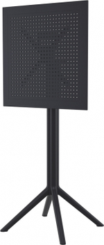 Стол пластиковый барный складной Siesta Contract Sky Folding Bar Table 60, черный
