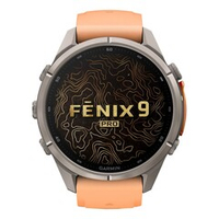 Часы Garmin Fenix 9 Pro — 43 мм AMOLED Titanium Shell Pink / Autumn Orange