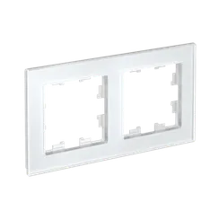 Рамка стеклянная на 2 поста Systeme Electric AtlasDesign Nature Белый ATN320102