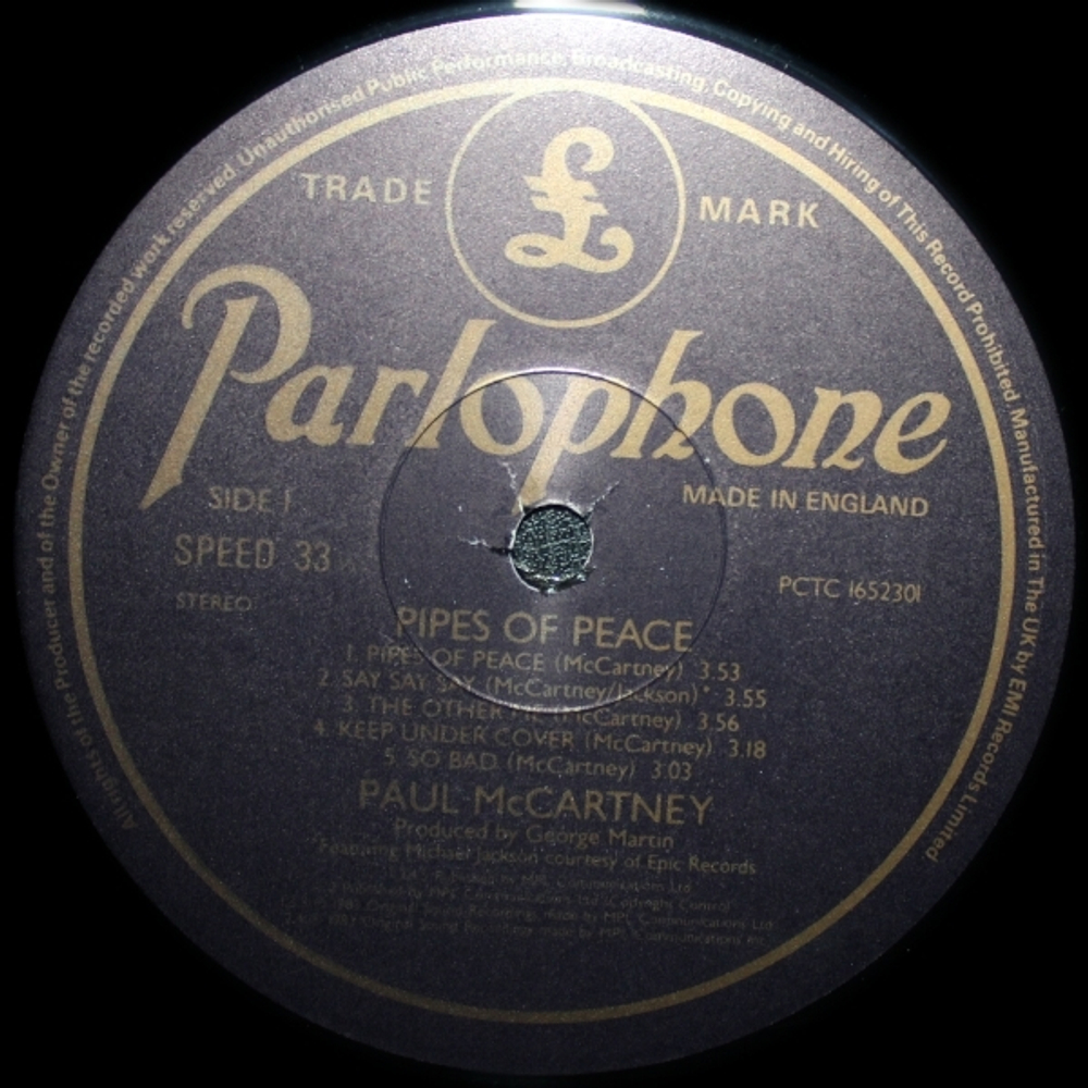 Paul McCartney / Pipes Of Peace (LP)