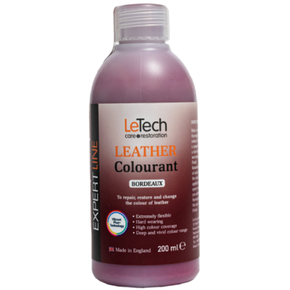 LeTech Expert Line Краска для кожи (Leather Colourant) Bordeaux, 200мл
