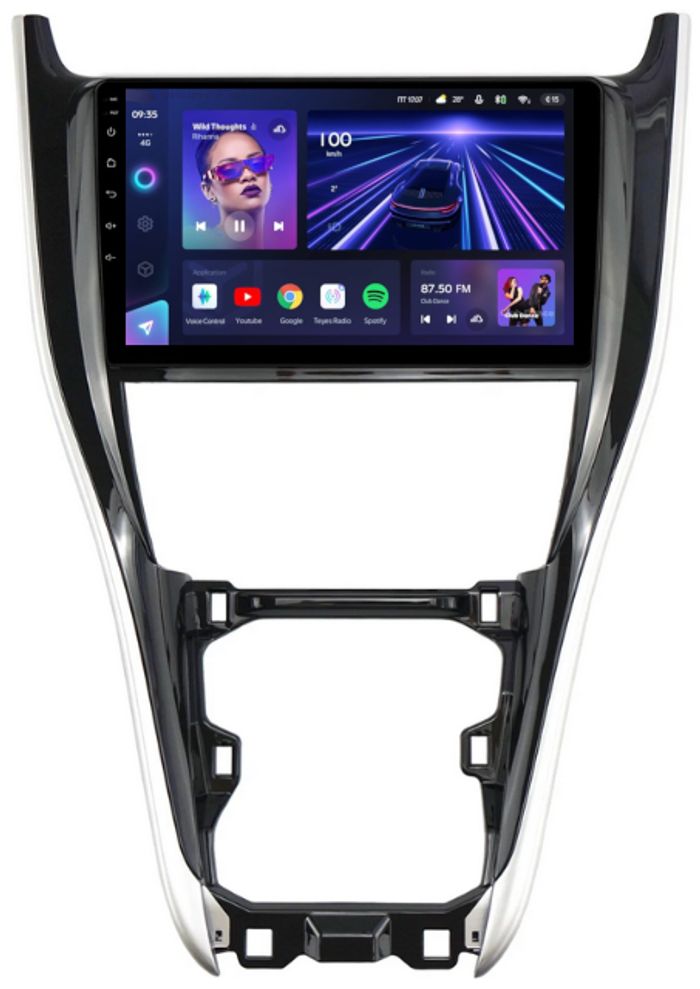 Магнитола для Toyota Harrier 3 XU60 2017-2020 (большая рамка) - Teyes CC3 на Android 10, Быстрая, QLED, CarPlay, 4G SIM-слот