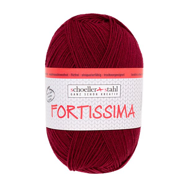 Пряжа Austermann (Аустерманн) Fortissima 100 / уп.5 мот. по 100 г, 420м, рубиновый