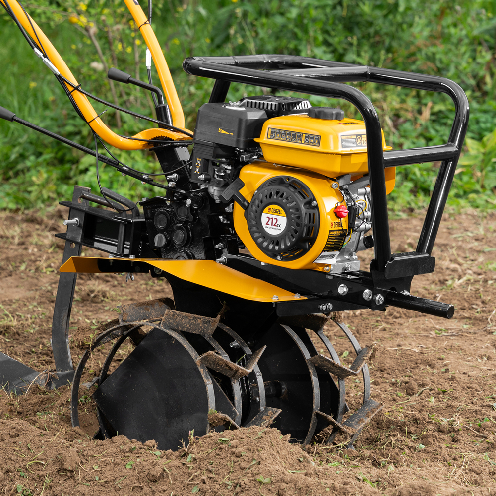 Мотоблок DPT-670S-PRO, 7 л.с., ремен.сцеп, фрез 3х4, ШОМ, передачи 6В/2Н