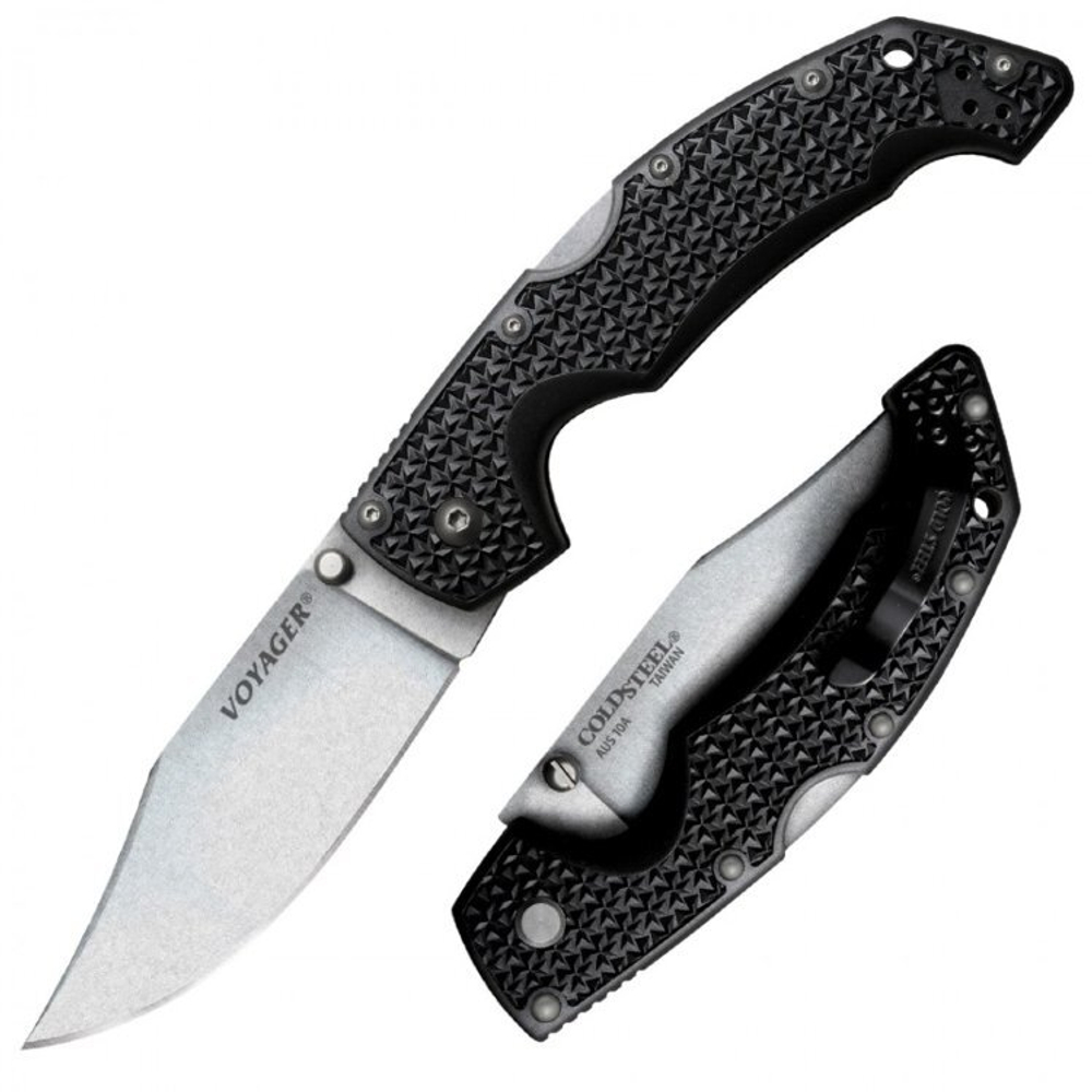 Нож складной Cold Steel 29AC Voyager Clip Large Plain Edge AUS10