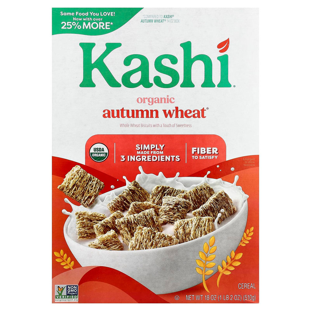 Kashi, органическая каша из осенней пшеницы, 510 г (18 унций)