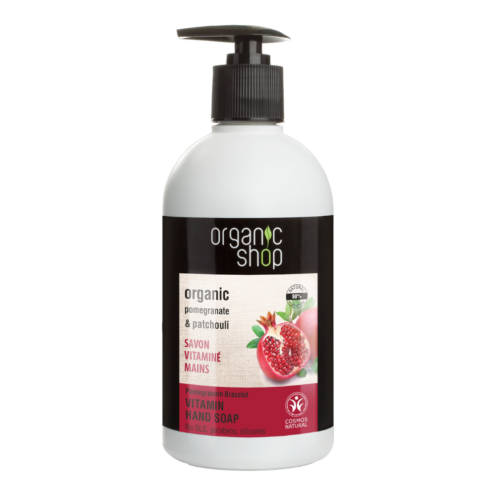 Витаминное жидкое мыло для рук "Гранатовый браслет", 500 мл (Organic Shop)