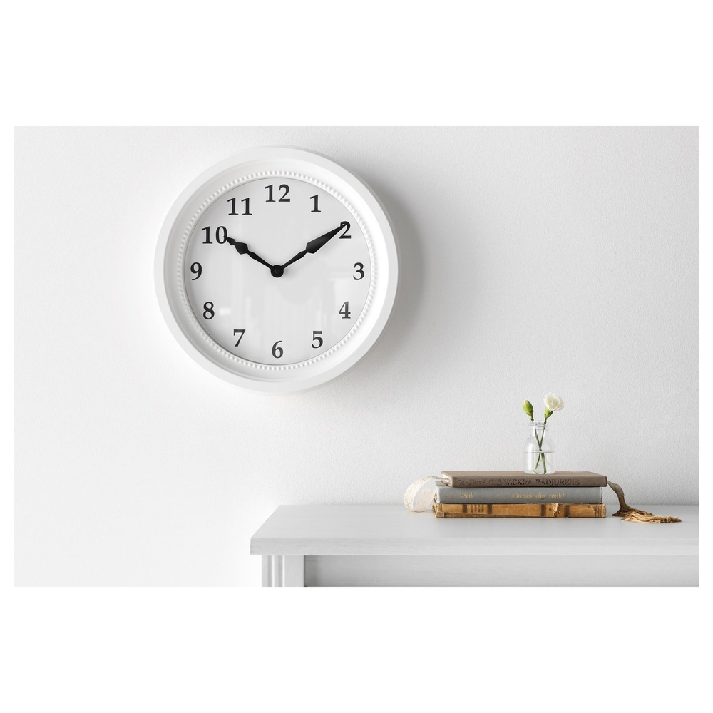 IKEA SÖNDRUM  (ИКЕА СЁНДРУМ)  -  Настенные часы - белый 35 см