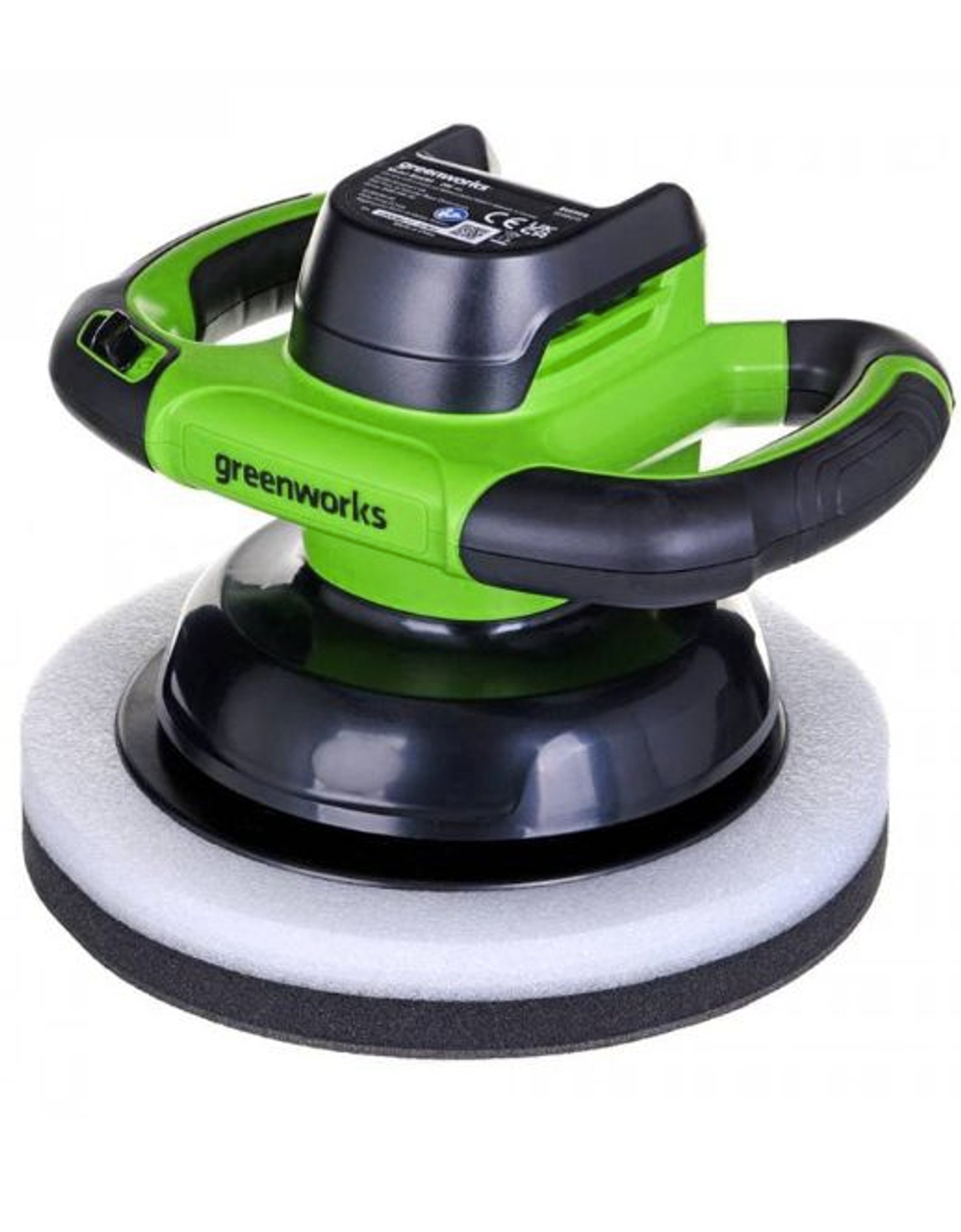 Полировальная машина акк. Greenworks G24BU10, 24V, 254 мм, 2800 об/мин, ампл.11,5 мм, без АКБ и ЗУ 3502107