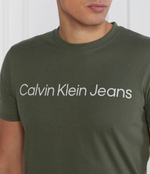 Футболка INSTITUTIONAL LOGO CALVIN KLEIN JEANS - зеленый(J30J322344)