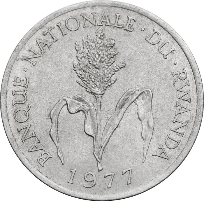 1 франк 1974-1977 Руанда