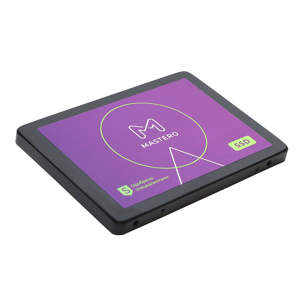 SSD Mastero 1Тб, 2.5", SATA3, Retail, TLC, Чтение:550мб/с, Запись:520мб/с (MST-SSD-1TB)