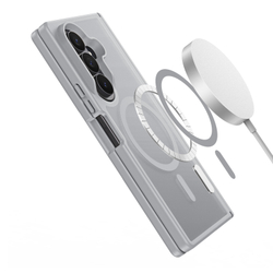 Матовый противоударный чехол серого цвета с MagSafe для Samsung Galaxy Z Fold 8 Ultra, серия Yind Series от Dux Ducis