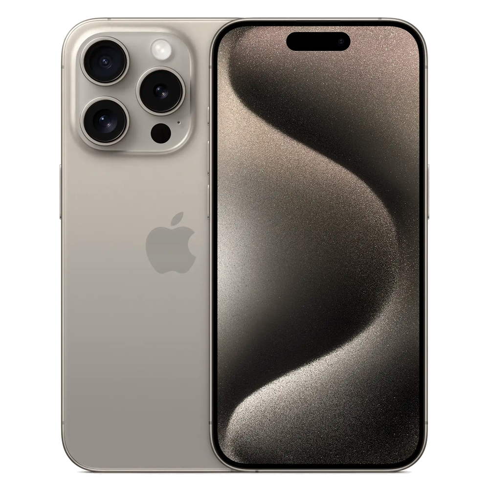 Смартфон Apple iPhone 15 Pro 128GB, Natural Titanium (Серый)
