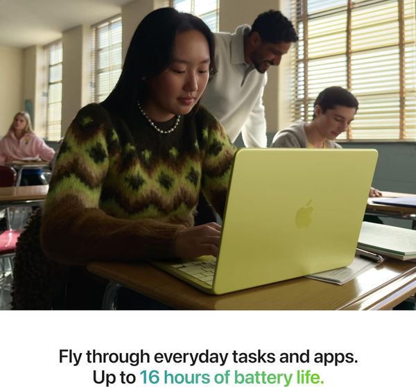 Ноутбук Apple MacBook Neo 13 2026 MHFF4LL/A (A18 Pro 6-Core, GPU 5-Core, 8 ГБ, 256 ГБ), индиго