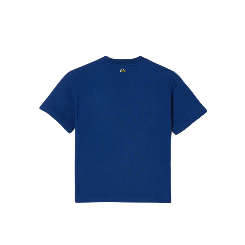 Футболка для мальчика теннисная Lacoste Graphic Print Cotton T-Shirt - navy blue