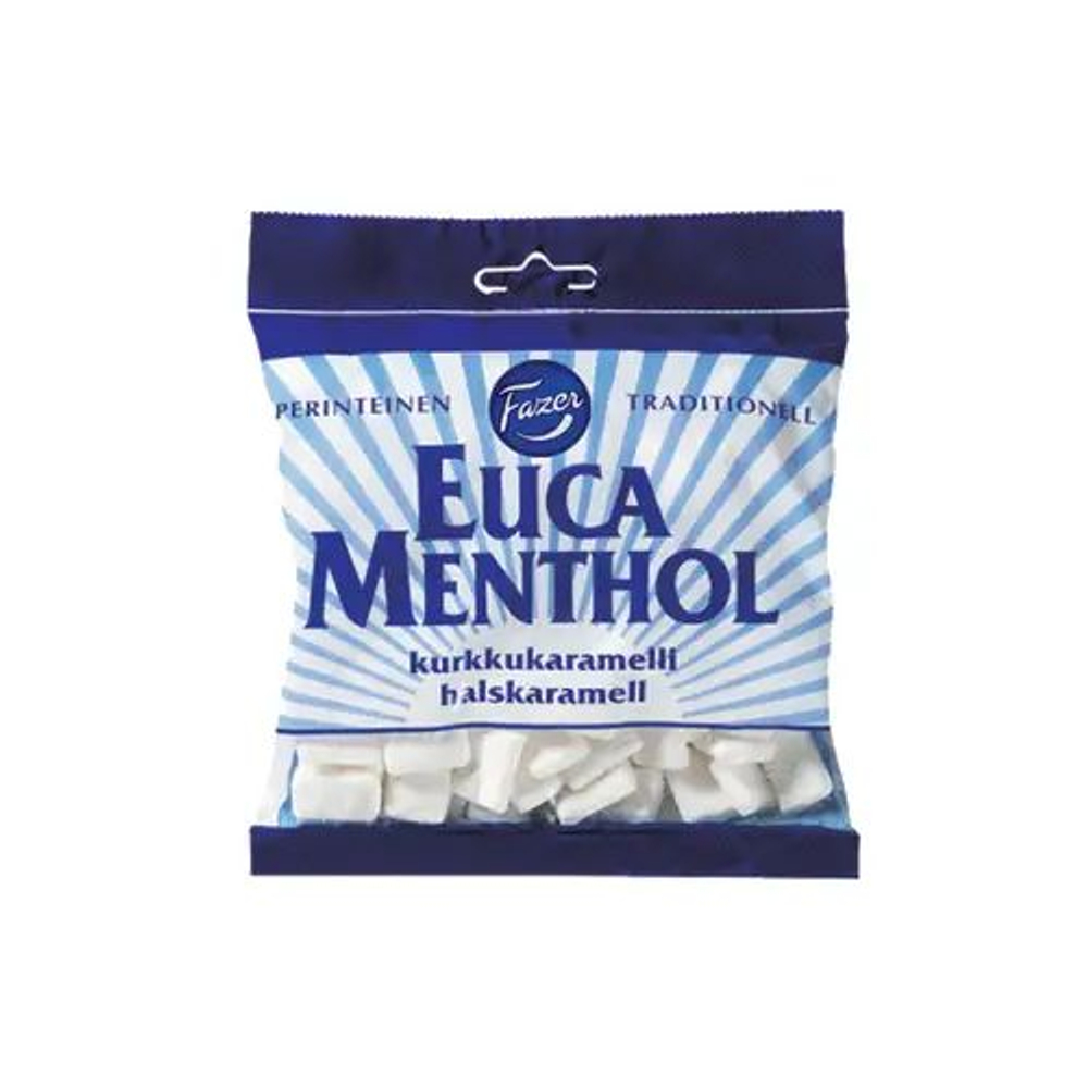Пастилки с ксилитом Fazer Xylimax Еucamenthol и со вкусом эвкалипта и ментола 200 г (из Финляндии)