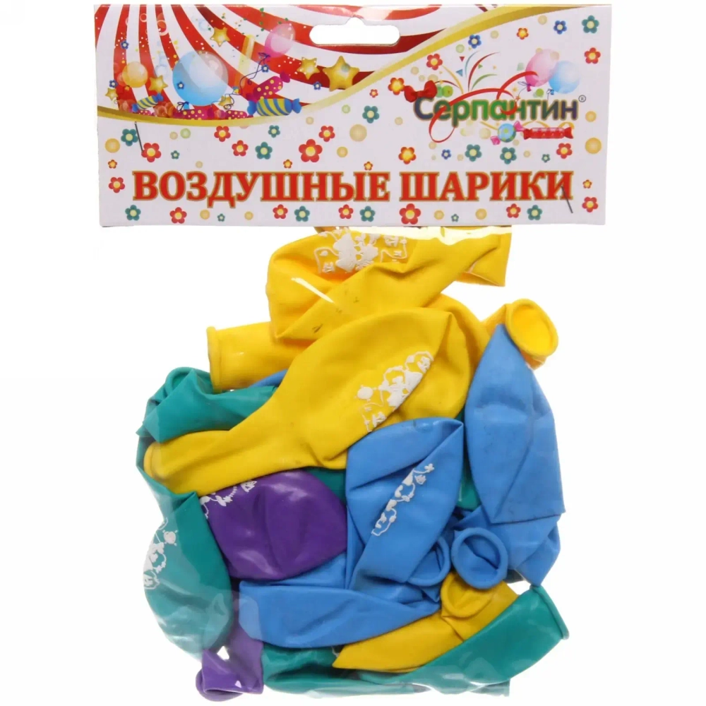 Воздушные шары 25 шт, 10»/25см «Пират», (микс)