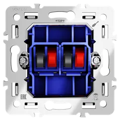 Механизм розетки акустической 4-местной Voltum S70 VLS0603M