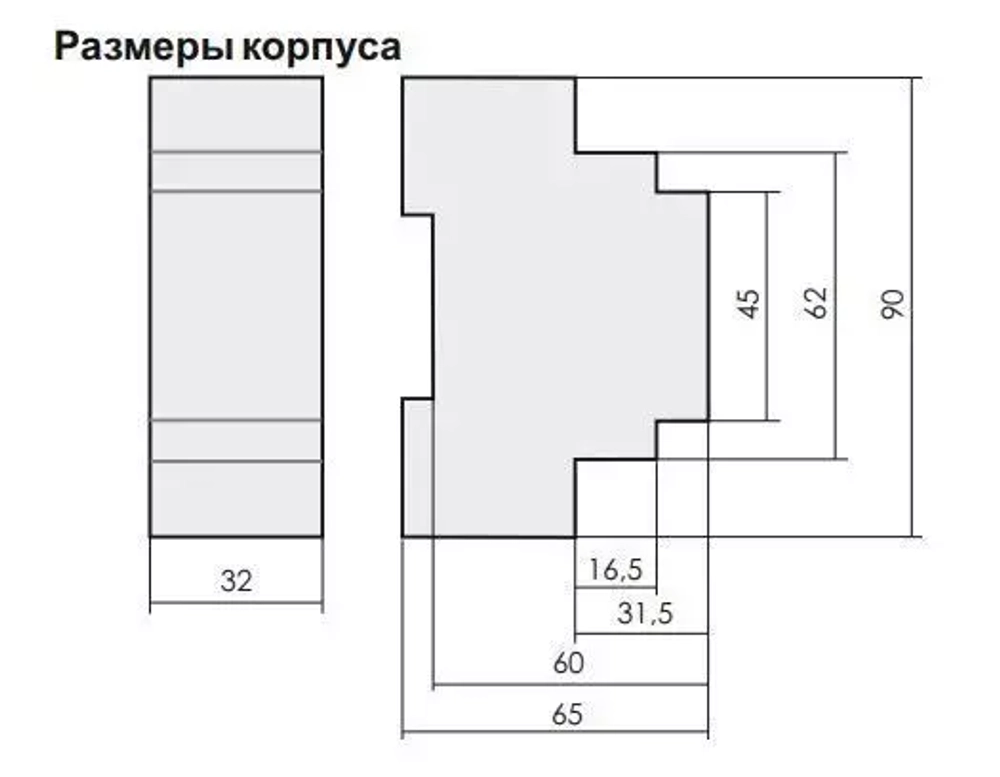 Реле контроля температуры RT-821 50-264В AC 16А 1NO/NC IP20 (от -4 до +5 град.C; с выносным датчиком в комплекте)