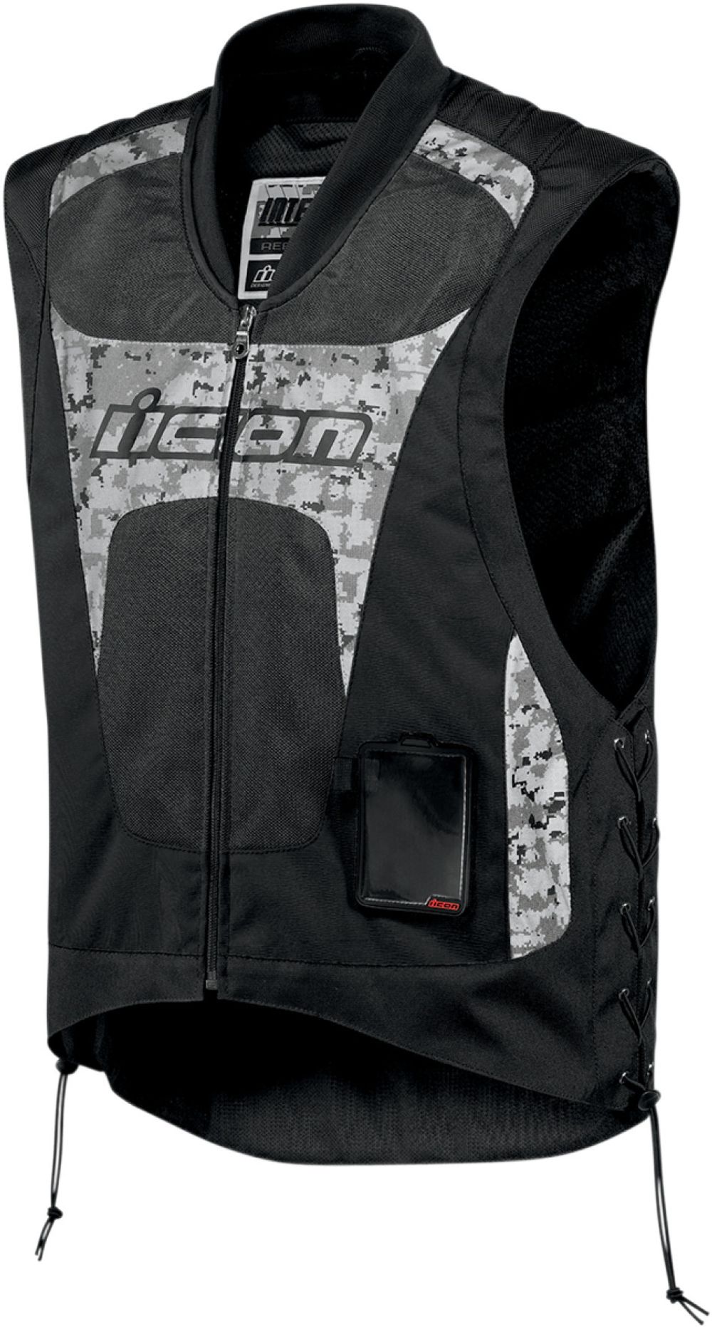 Мотожилет светоотражающий - ICON INTERCEPTOR REFLECTIVE VEST (черный)