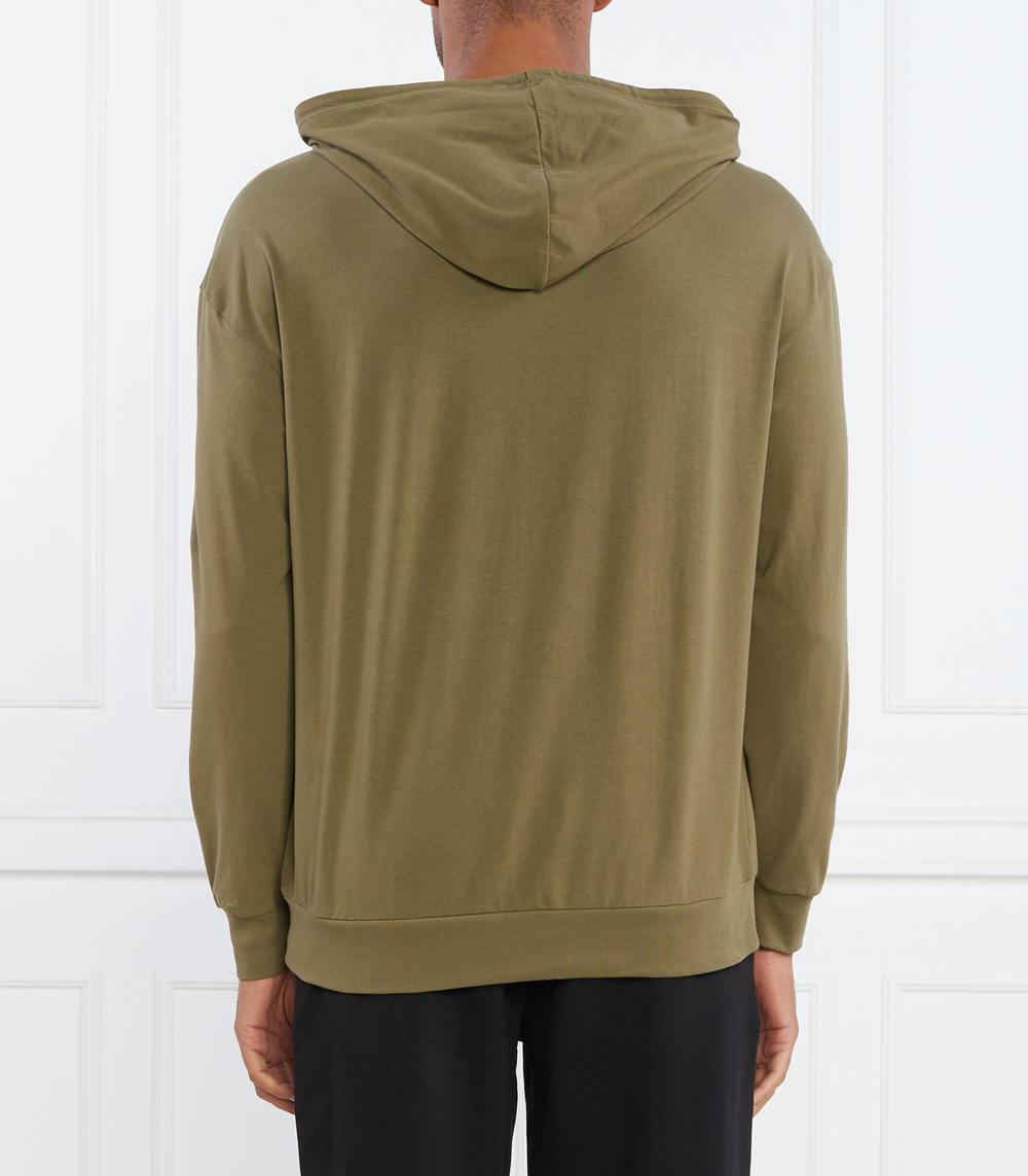 Худи Labelled Sweat Hood Hugo Bodywear - хаки(50487781)