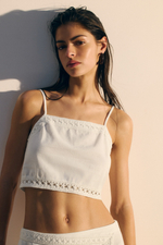 Пляжный топ из смеси со льном - H&M