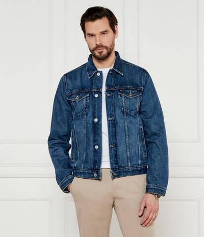 Джинсовая куртка Tommy Hilfiger - индиговой(MW0MW32110)